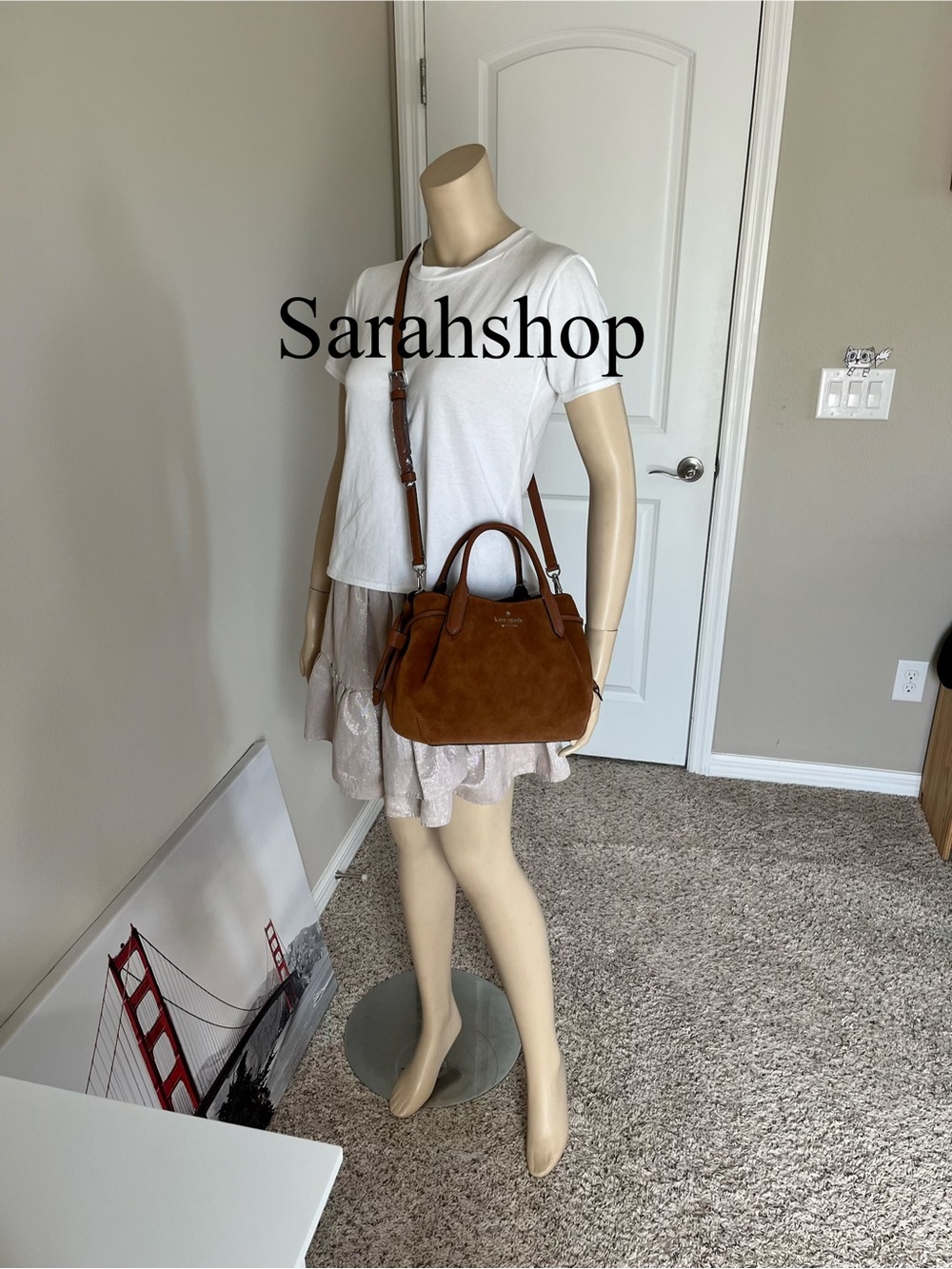 ♠️Kate Spade Dumpling Suede Satchel - Picture 6 of 11